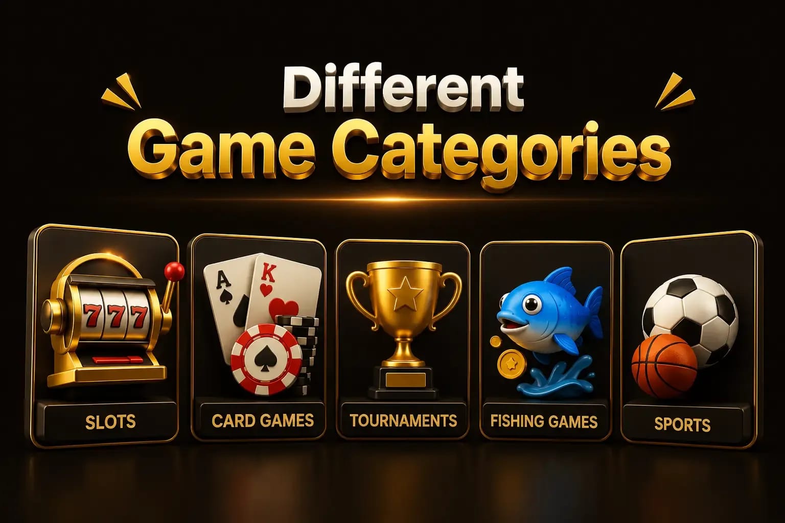 Pak Club game category tiles arranged across the lobby screen