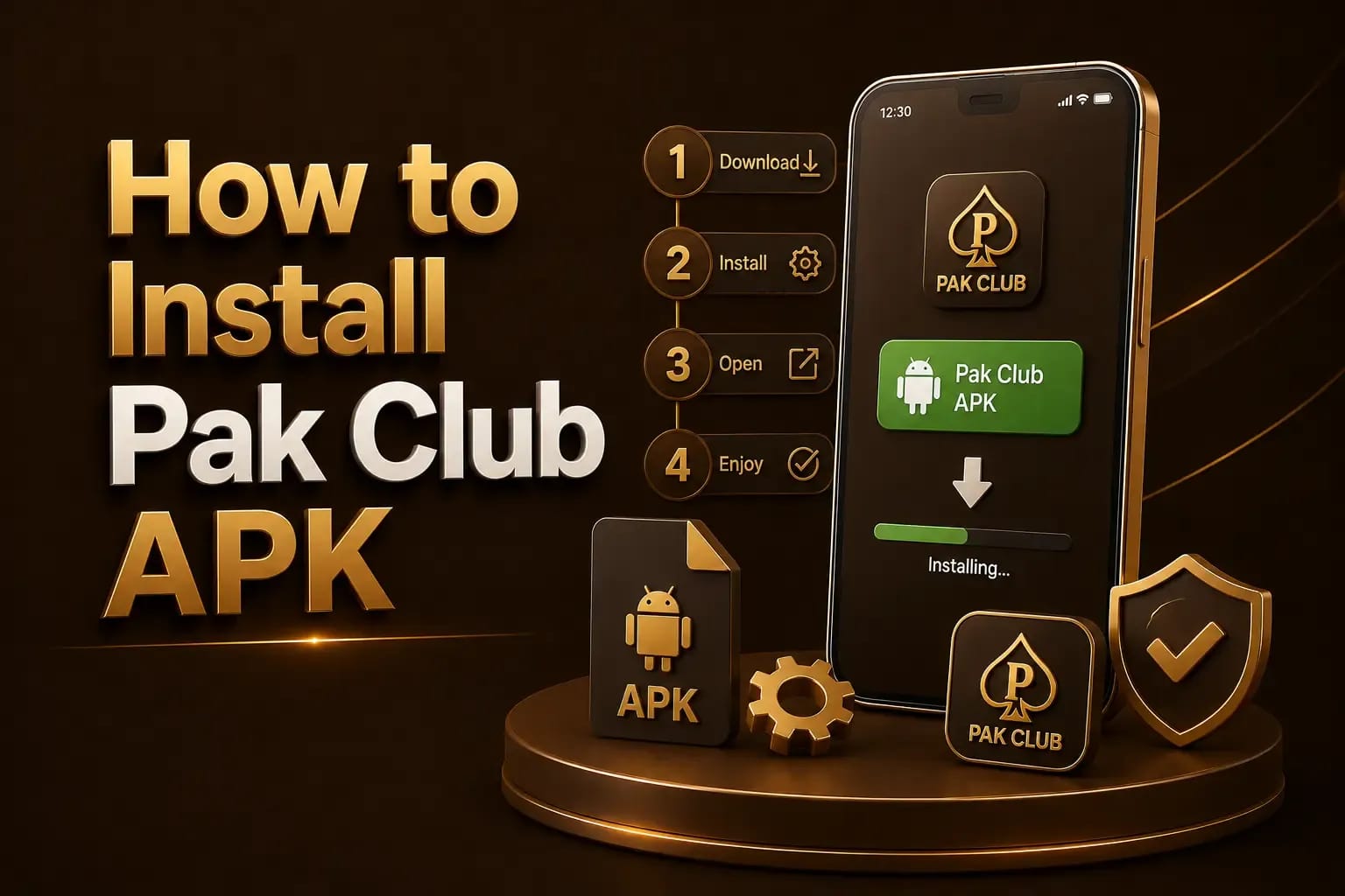 Android install permission screen shown while installing the Pak Club APK