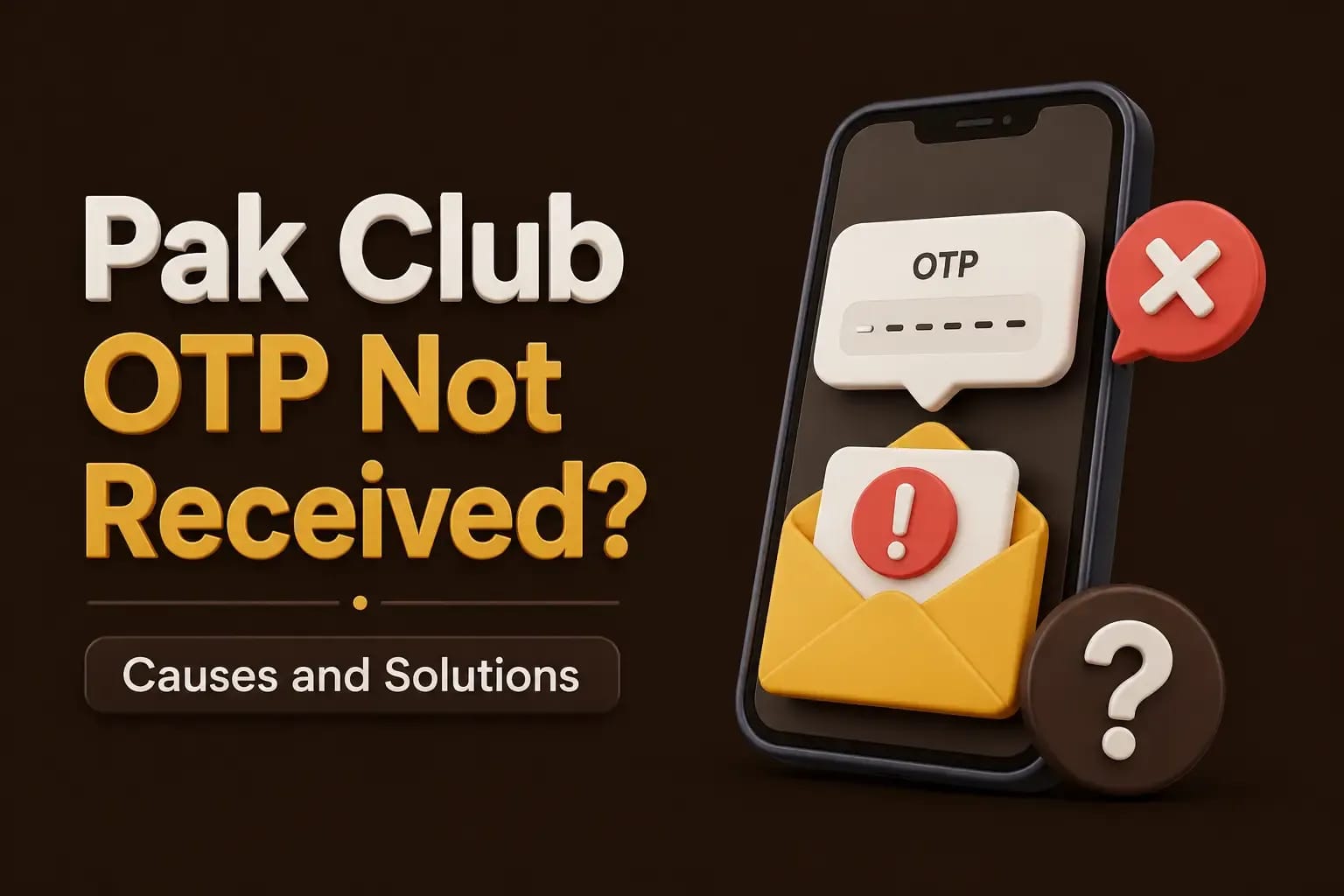 Pak Club OTP verification screen with no code received