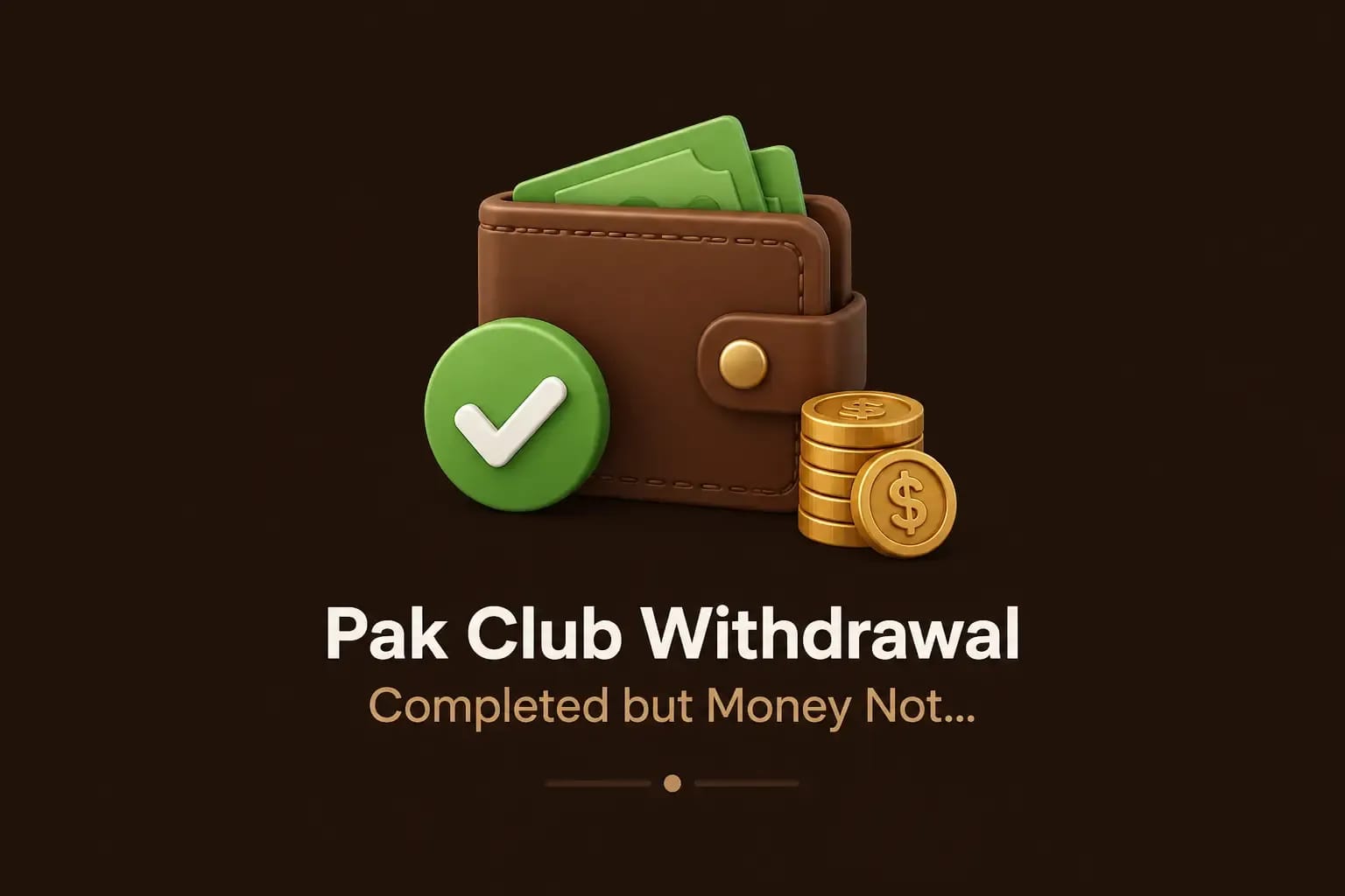 Withdrawal marked completed with no incoming transfer on the statement